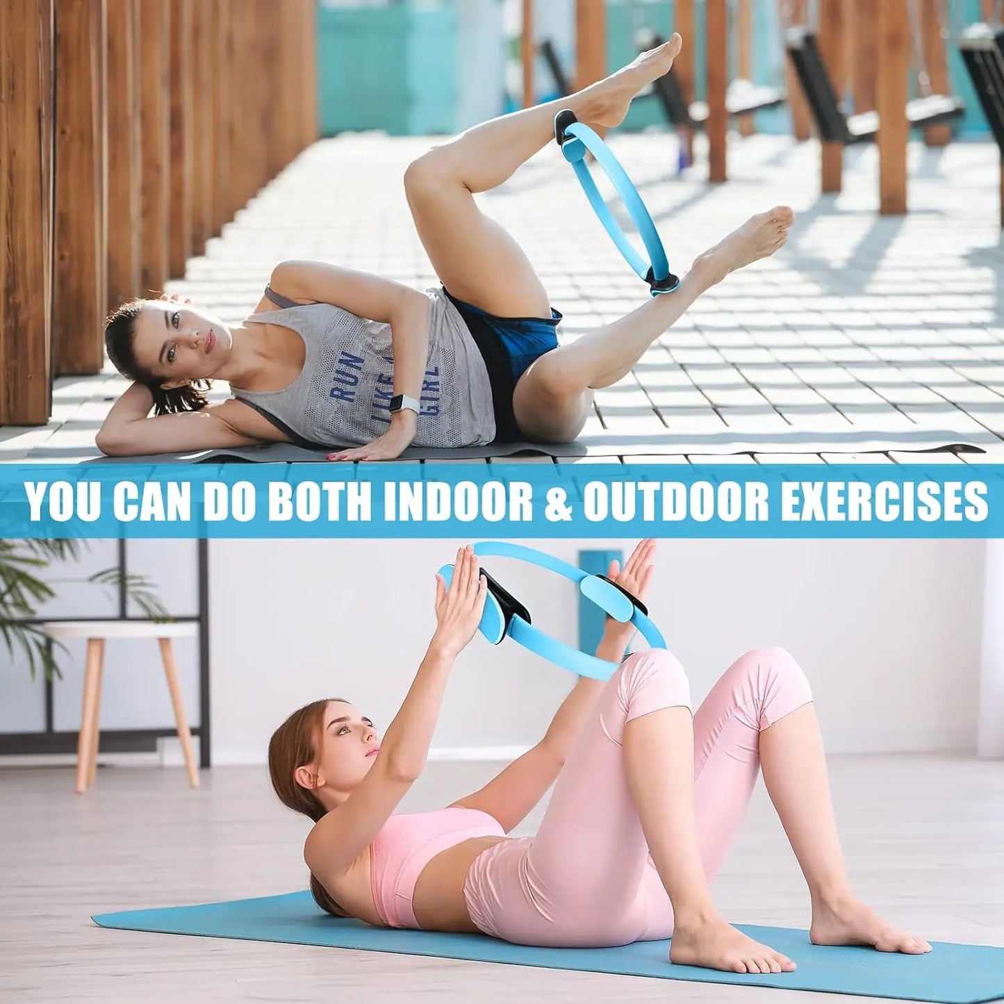 Yoga Pilates Ring for Pelvic Floor Muscle Training - Open Back Magic Ring Fitness Accessory